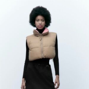Zara Reversible Cropped Vest
